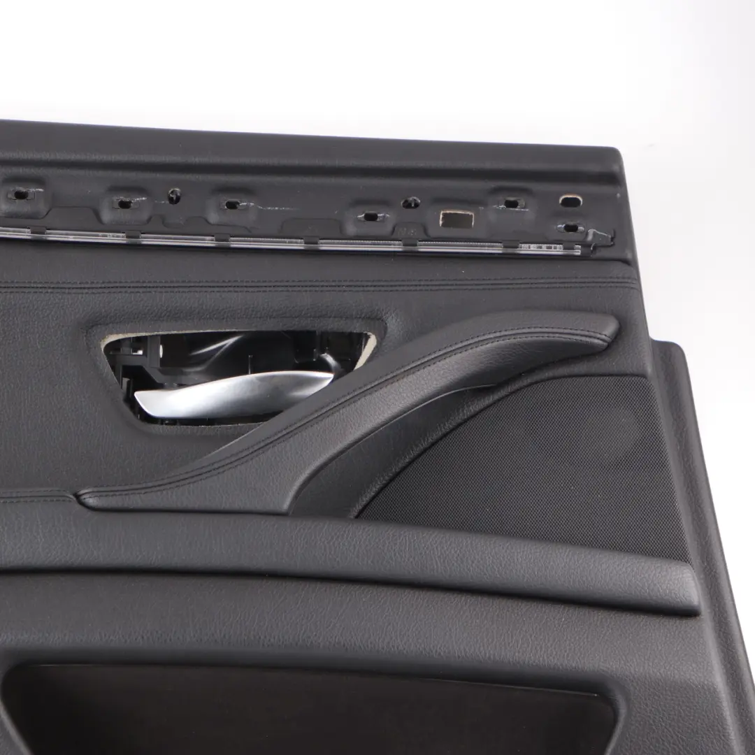 Scheda Porta Posteriore Sinistra Fodera Pannello HiFi Pelle Nero per BMW F10 F11 con numero di parte 7273303 BMW F10 F11 Scheda Porta Posteriore Sinistra Fodera Pannello HiFi Pelle Nero - SKU 7273303 - Numero di parte 7273303