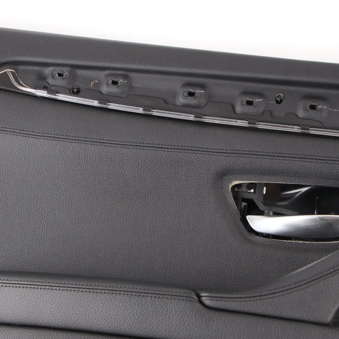 Door Card Rear Left N/S Lining Panel HiFi Leather Black to BMW F10 F11 with Part number 7273303 BMW F10 F11 Door Card Rear Left N/S Lining Panel HiFi Leather Black - SKU 7273303 - Part number 7273303