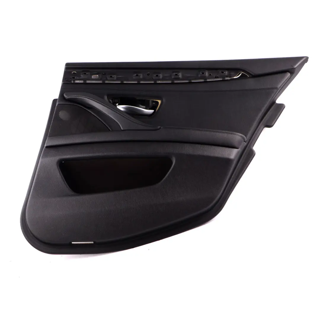 Door Card Rear Right O/S Lining Panel HiFi Leather Black to BMW F10 F11 with Part number 7273304 BMW F10 F11 Door Card Rear Right O/S Lining Panel HiFi Leather Black - SKU 7273304 - Part number 7273304