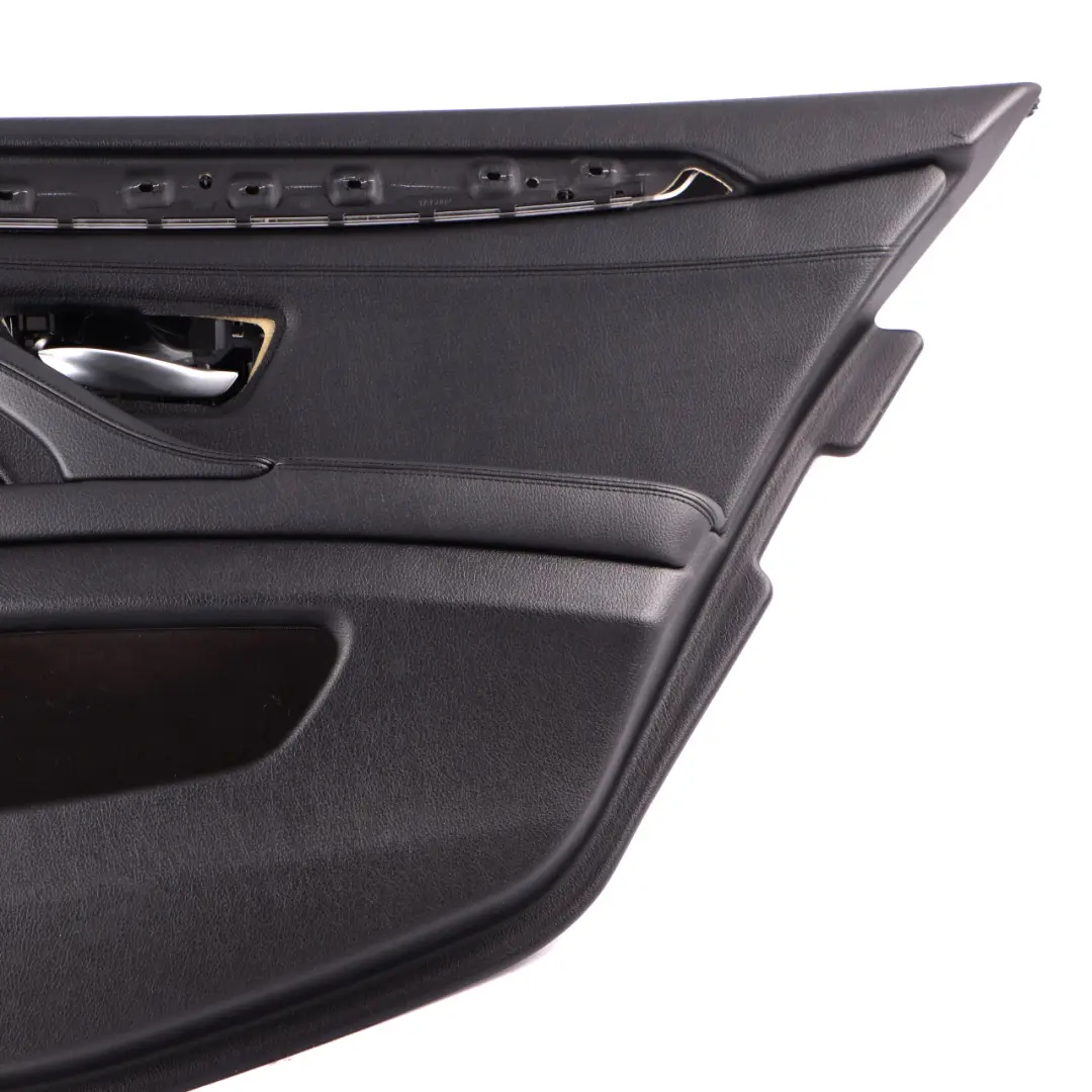 Door Card Rear Right O/S Lining Panel HiFi Leather Black to BMW F10 F11 with Part number 7273304 BMW F10 F11 Door Card Rear Right O/S Lining Panel HiFi Leather Black - SKU 7273304 - Part number 7273304