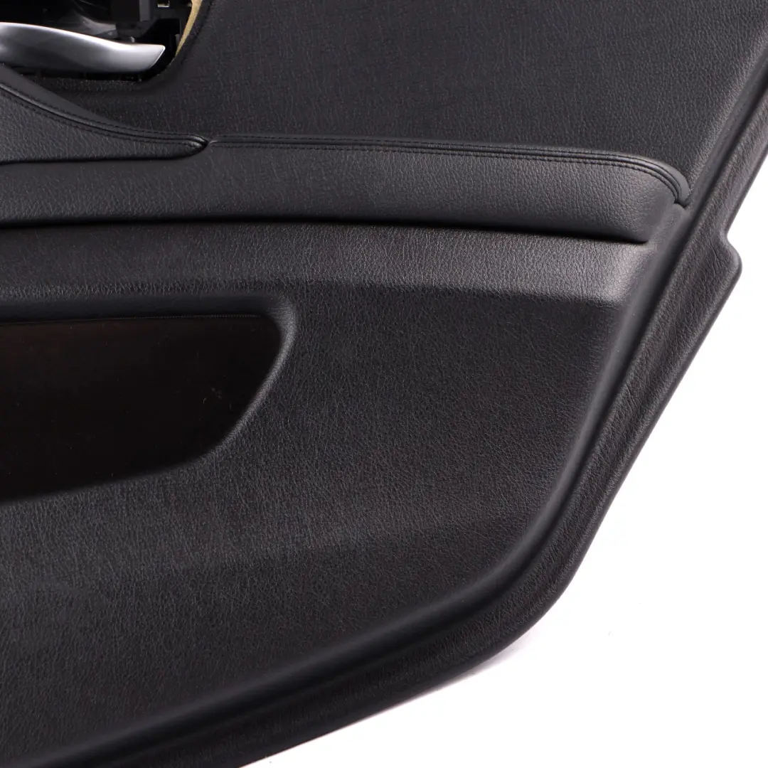 Door Card Rear Right O/S Lining Panel HiFi Leather Black to BMW F10 F11 with Part number 7273304 BMW F10 F11 Door Card Rear Right O/S Lining Panel HiFi Leather Black - SKU 7273304 - Part number 7273304