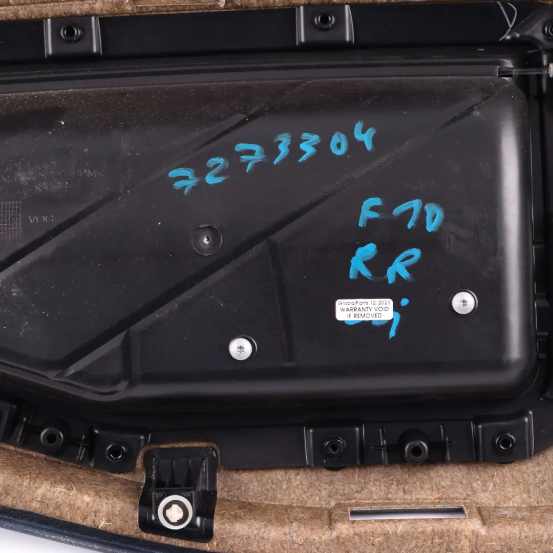 BMW F10 F11 Door Card Rear Right O/S Lining Panel HiFi Leather Black - SKU 7273304 - Part number 7273304