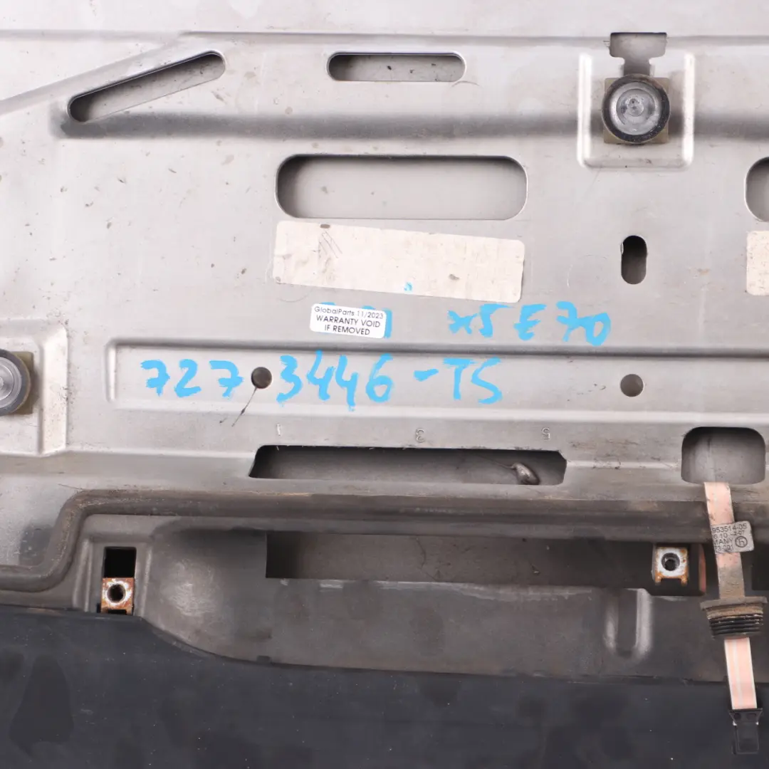 Spoiler Upper Aerial Trunk Panel Titan Silver Metallic - 354 to BMW X5 E70 LCI Rear with Part number 7273446 BMW X5 E70 LCI Rear Spoiler Upper Aerial Trunk Panel Titan Silver Metallic - 354 - SKU 7273446-TS - Part number 7273446