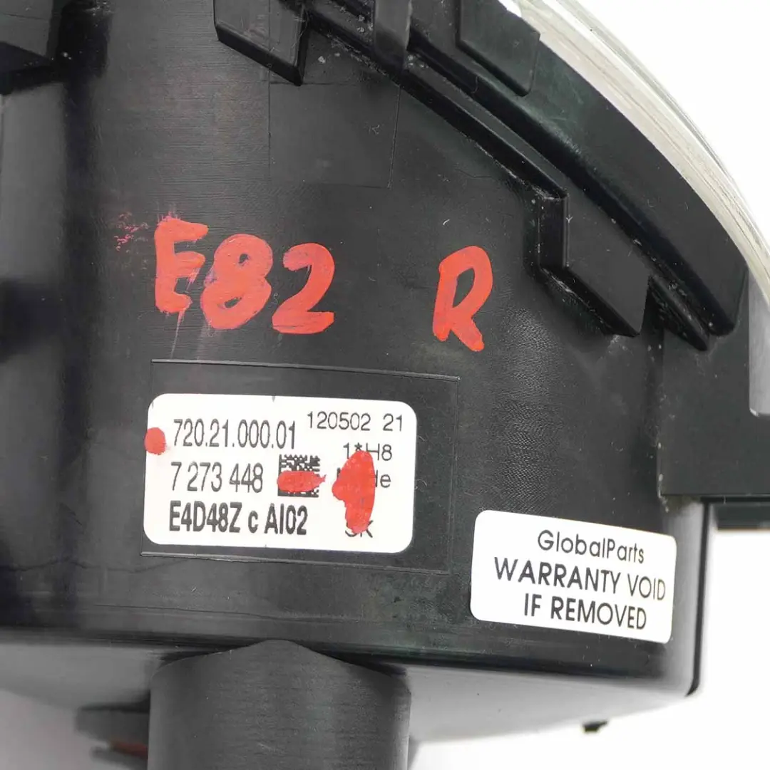  Fog Light BMW E82 E88 Fog Lamp Front Bumper Right O/S Lighting Unit - SKU 7273448-1 - Part number 7273448