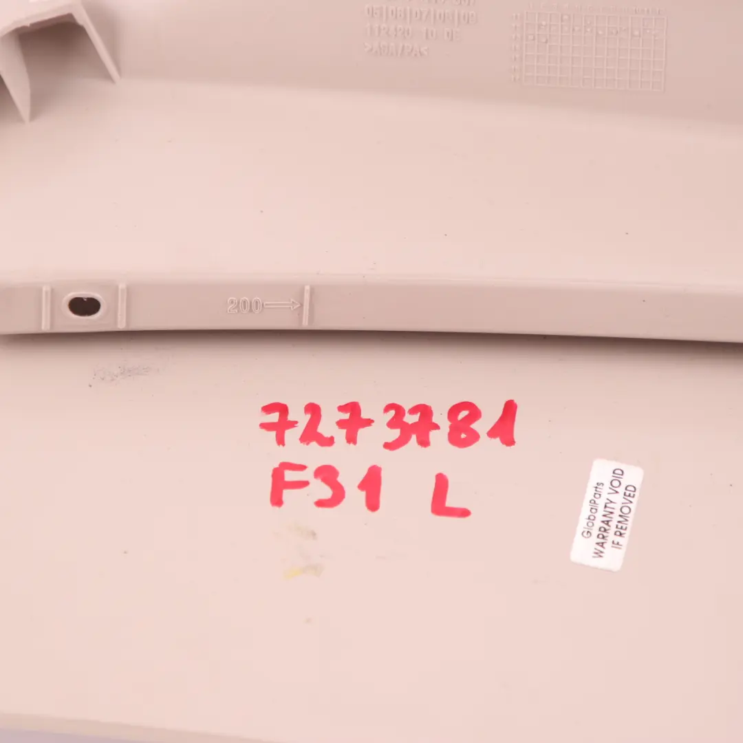 Column D Windscreen Window Trim Left N/S Oyster to BMW 3 Series F31 LCI Cover with Part number 7273781 BMW 3 Series F31 LCI Cover Column D Windscreen Window Trim Left N/S Oyster - SKU 7273781 - Part number 7273781