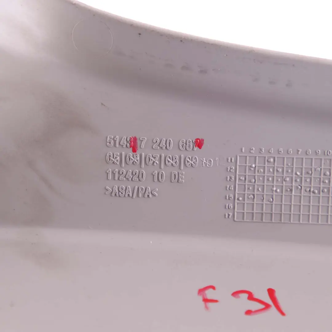 Column D Windscreen Window Trim Left N/S Everest Grau Grey 7240687 to BMW F31 Cover with Part number 7273783 BMW F31 Cover Column D Windscreen Window Trim Left N/S Everest Grau Grey 7240687 - SKU 7273783 - Part number 7273783