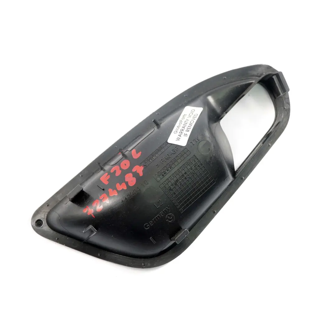 Interior Izquierda Tapa Abrepuertas Embellecedor Negro 7270975 para BMW F20 F21 F22 con número de pieza 7274487 BMW F20 F21 F22 Interior Izquierda Tapa Abrepuertas Embellecedor Negro 7270975 - SKU 7274487 - Número de pieza 7274487