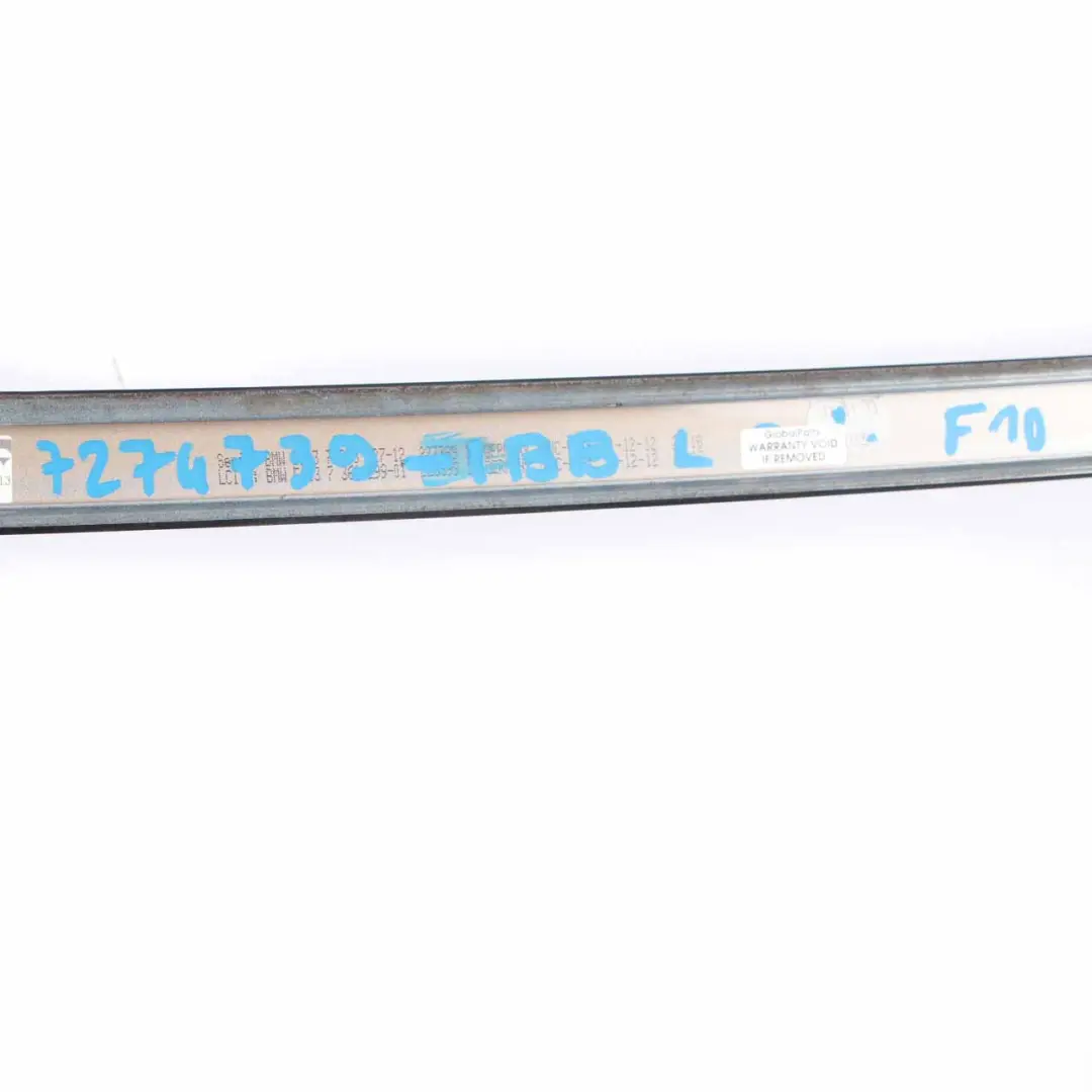 BMW F10 Roof Moulding Strip Left N/S Gutter Rail Trim Set Imperial Blue - A89 - SKU 7274739-IBB - Part number 7274739