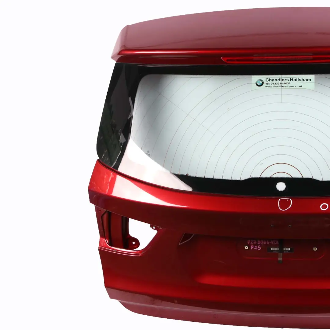 Boot Trunk Lid Rear Tailgate Lid Panel Vermilionrot Red Metallic A82 to BMW X3 F25 with Part number 7275066 BMW X3 F25 Boot Trunk Lid Rear Tailgate Lid Panel Vermilionrot Red Metallic A82 - SKU 7275066-VER - Part number 7275066
