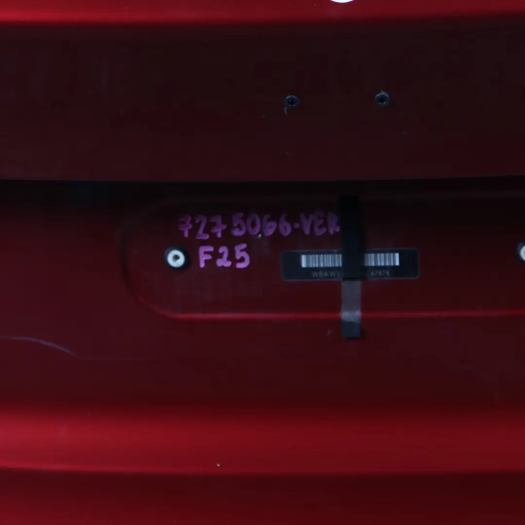 Boot Trunk Lid Rear Tailgate Lid Panel Vermilionrot Red Metallic A82 to BMW X3 F25 with Part number 7275066 BMW X3 F25 Boot Trunk Lid Rear Tailgate Lid Panel Vermilionrot Red Metallic A82 - SKU 7275066-VER - Part number 7275066