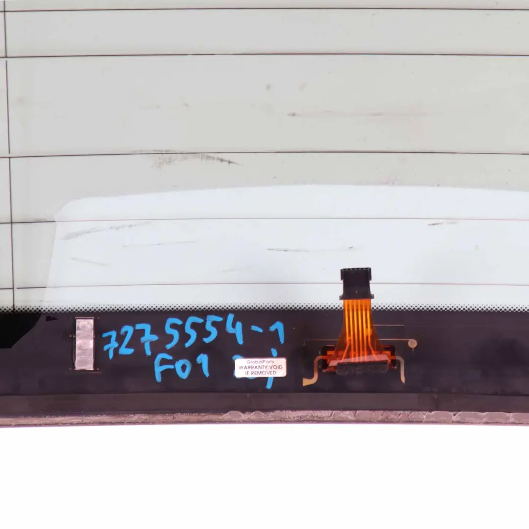 Window Glass BMW F01 AS2 Green Glass Glazing Panel to Rear with Part number 7275554 Rear Window Glass BMW F01 AS2 Green Glass Glazing Panel - SKU 7275554-1 - Part number 7275554