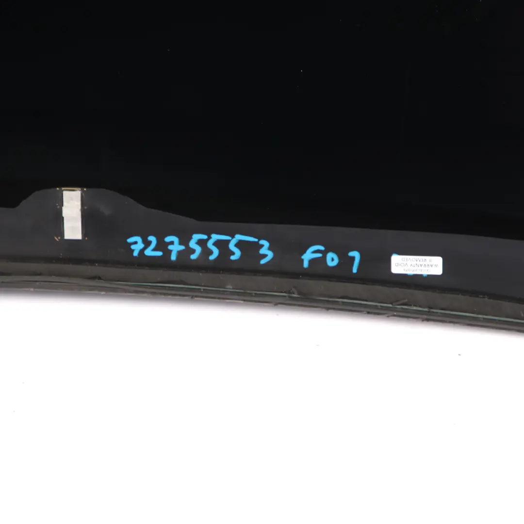 Window Glass BMW F01 AS2 Tinted Foiled Glass Glazing Panel to Rear with Part number 7275554 Rear Window Glass BMW F01 AS2 Tinted Foiled Glass Glazing Panel - SKU 7275554 - Part number 7275554