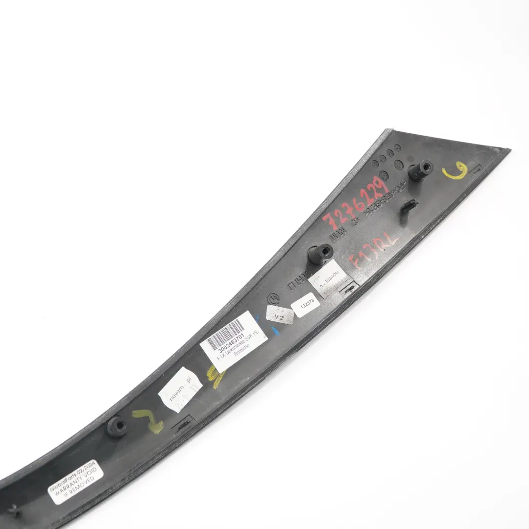 BMW F12 F13 Zierleiste hinten links Seitenwand Holz Eiche glänzend - SKU 7276229 - Teilenummer 7276229