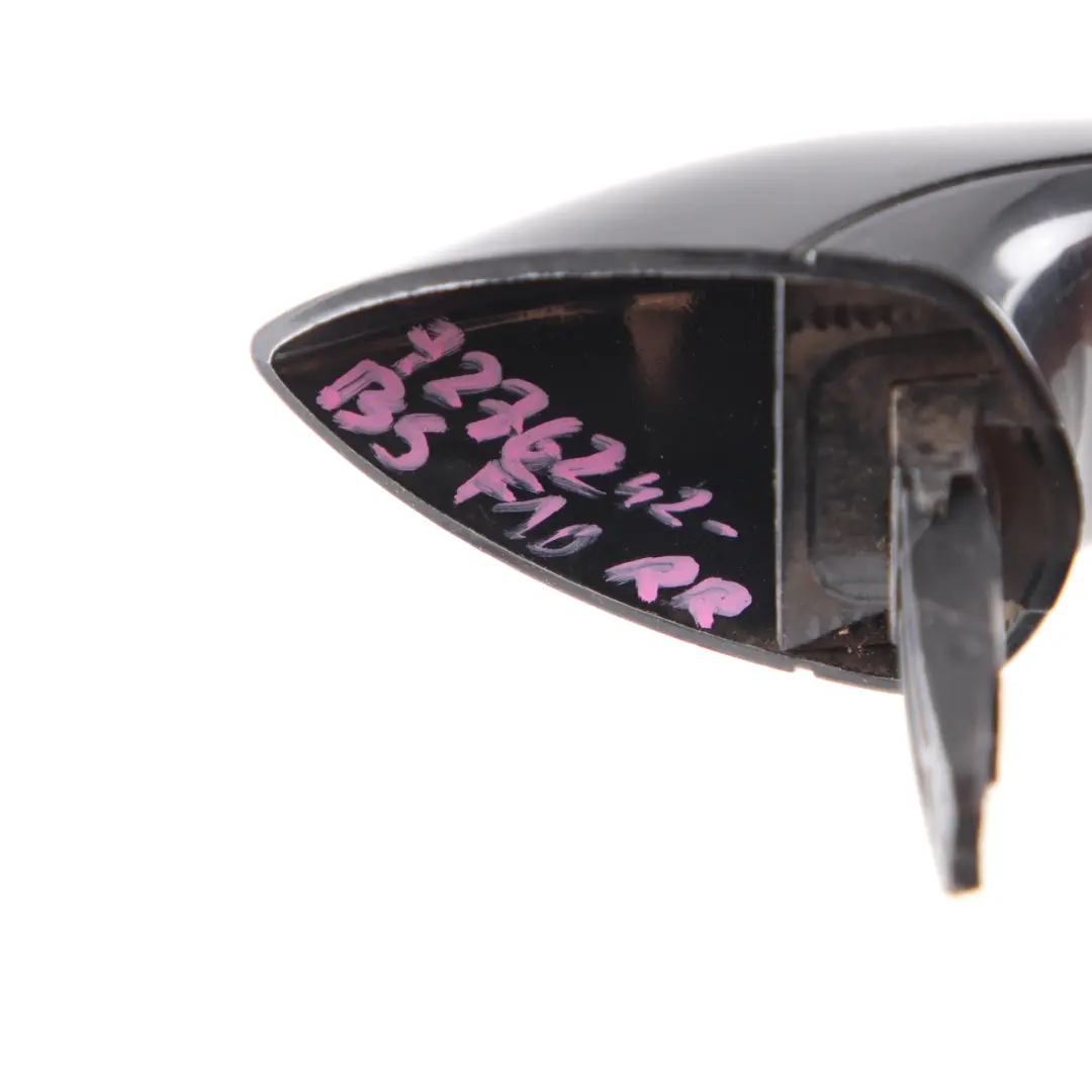  Door Handle BMW F10 F11 Grab Rear Right O/S Outside Black Sapphire Metallic 475 - SKU 7276242-BS1 - Part number 7276242