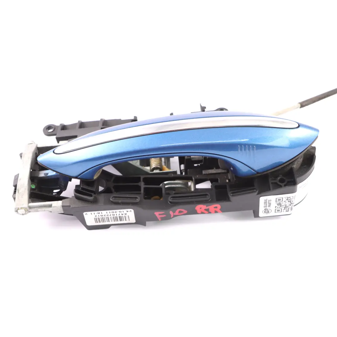 BMW F10 F11 Maniglia completa porta posteriore destra Monte Carlo Blu B05 - SKU 7276242-MCB - Numero di parte 7276242