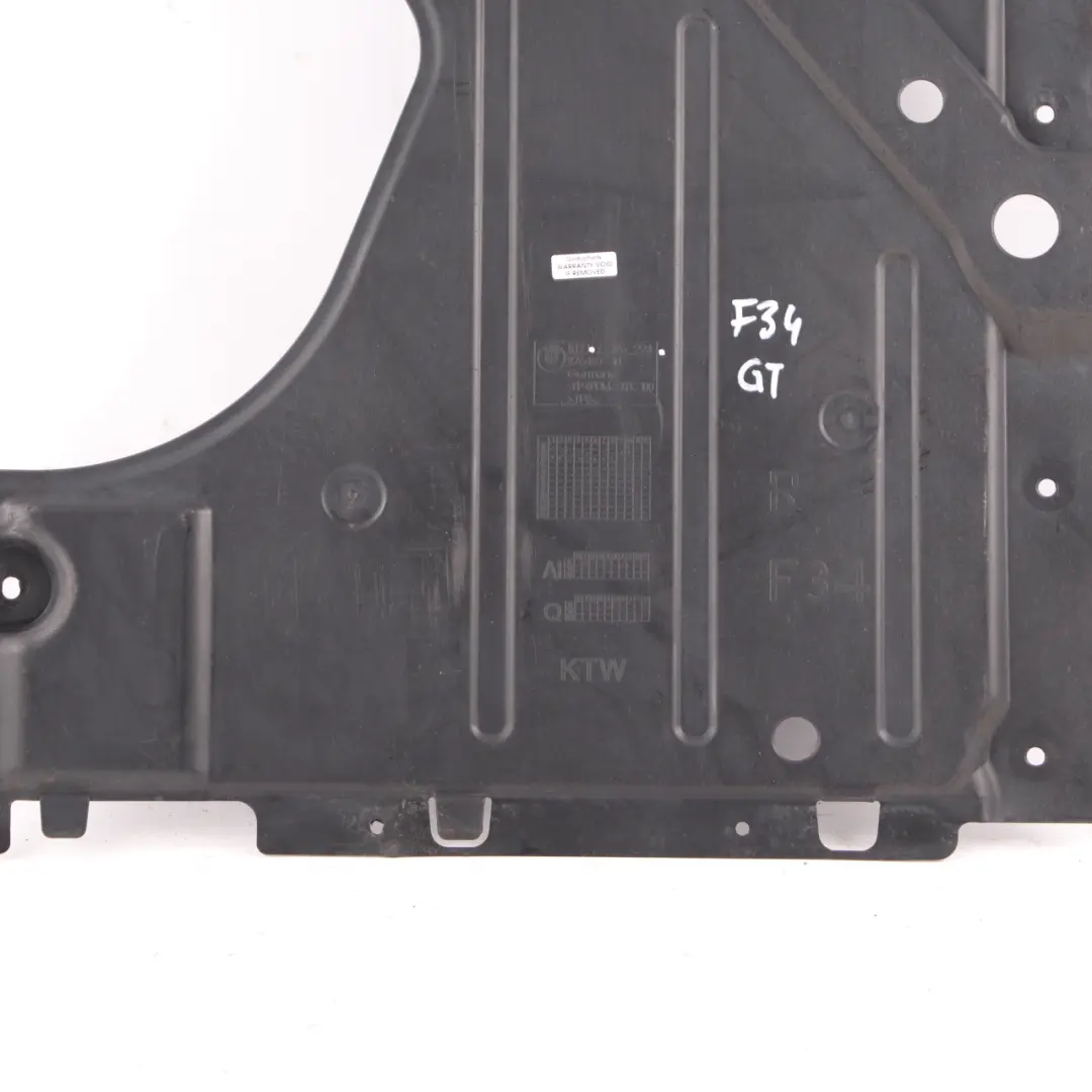 Underbody Cover BMW F34 GT Right O/S Undertray Guard Shield Panel to with Part number 7276298 Underbody Cover BMW F34 GT Right O/S Undertray Guard Shield Panel - SKU 7276298 - Part number 7276298