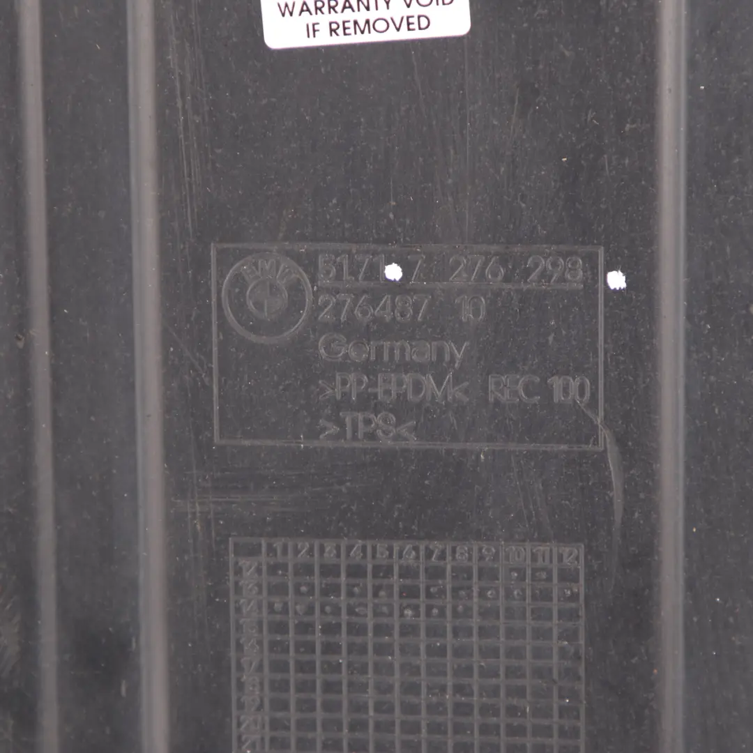 Underbody Cover BMW F34 GT Right O/S Undertray Guard Shield Panel to with Part number 7276298 Underbody Cover BMW F34 GT Right O/S Undertray Guard Shield Panel - SKU 7276298 - Part number 7276298