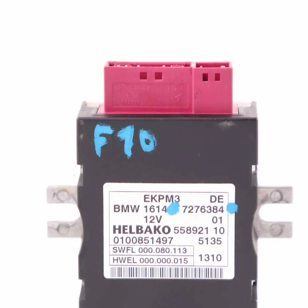 Control Unit Module ECU Fuel Pump to BMW F10 F11 F01 with Part number 7276384 BMW F10 F11 F01 Control Unit Module ECU Fuel Pump - SKU 7276384 - Part number 7276384