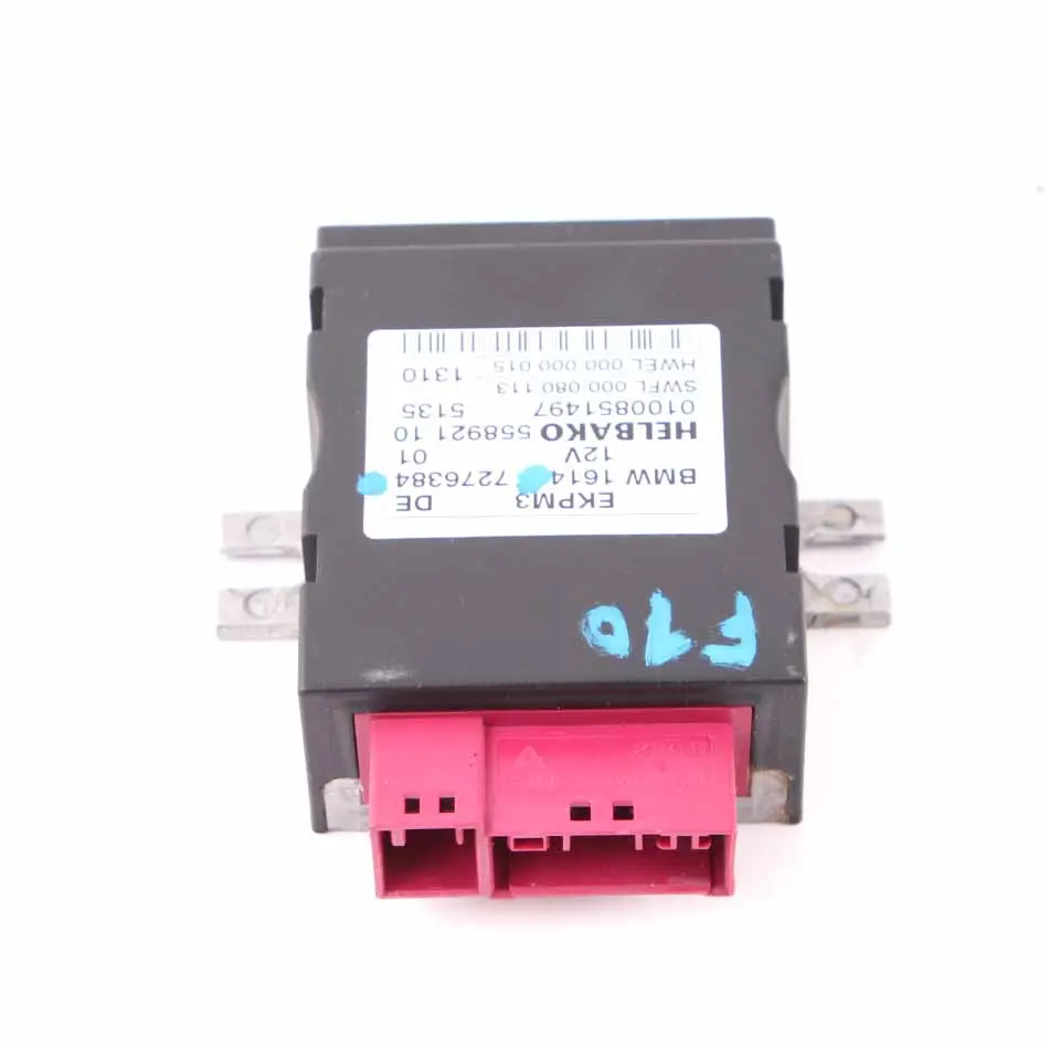 Control Unit Module ECU Fuel Pump BMW F10 F11 F01 - SKU 7276384 - Part number 7276384