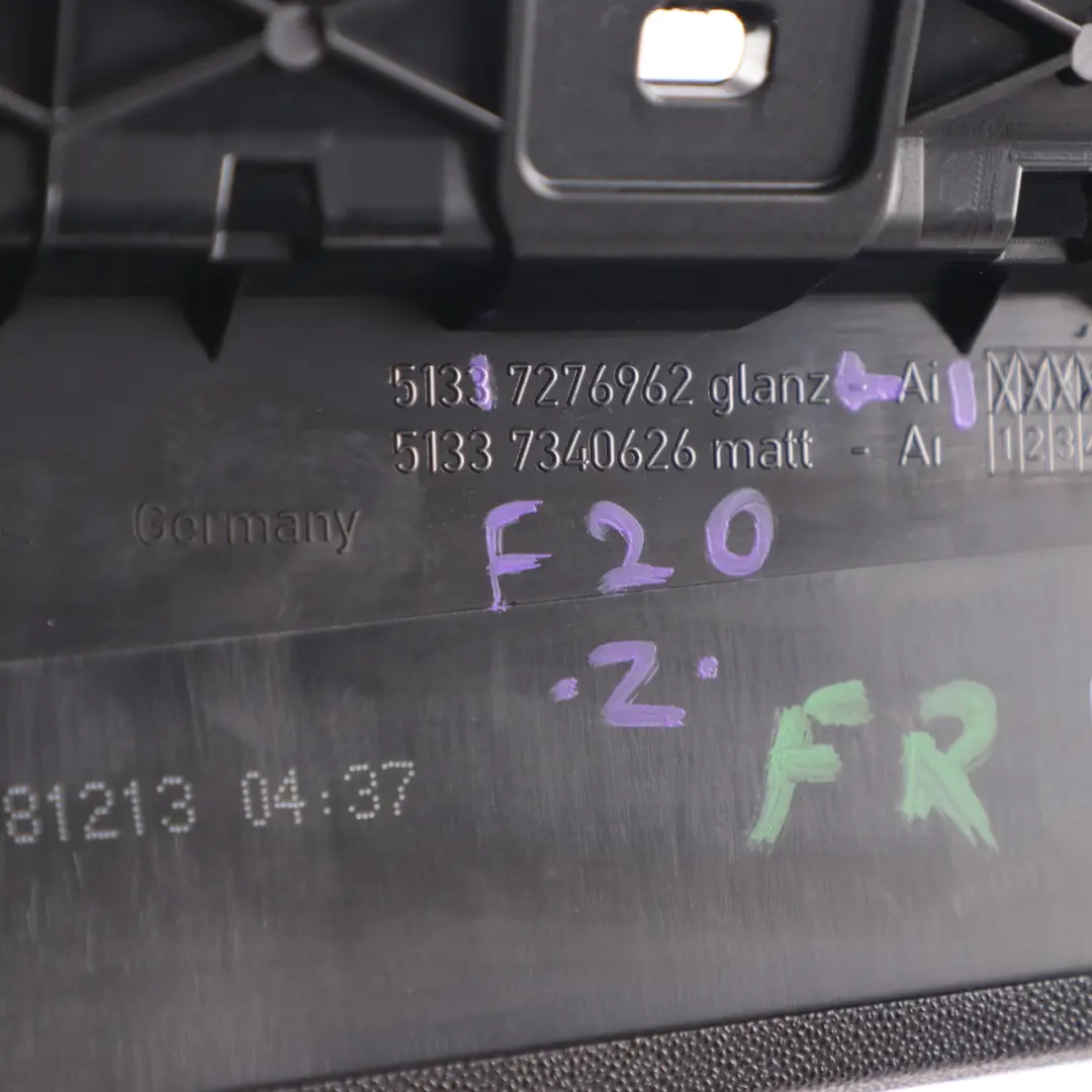 Window Frame B Pillar Trim Cover Front Right Door O/S to BMW F20 with Part number 7276962 BMW F20 Window Frame B Pillar Trim Cover Front Right Door O/S - SKU 7276962-1 - Part number 7276962