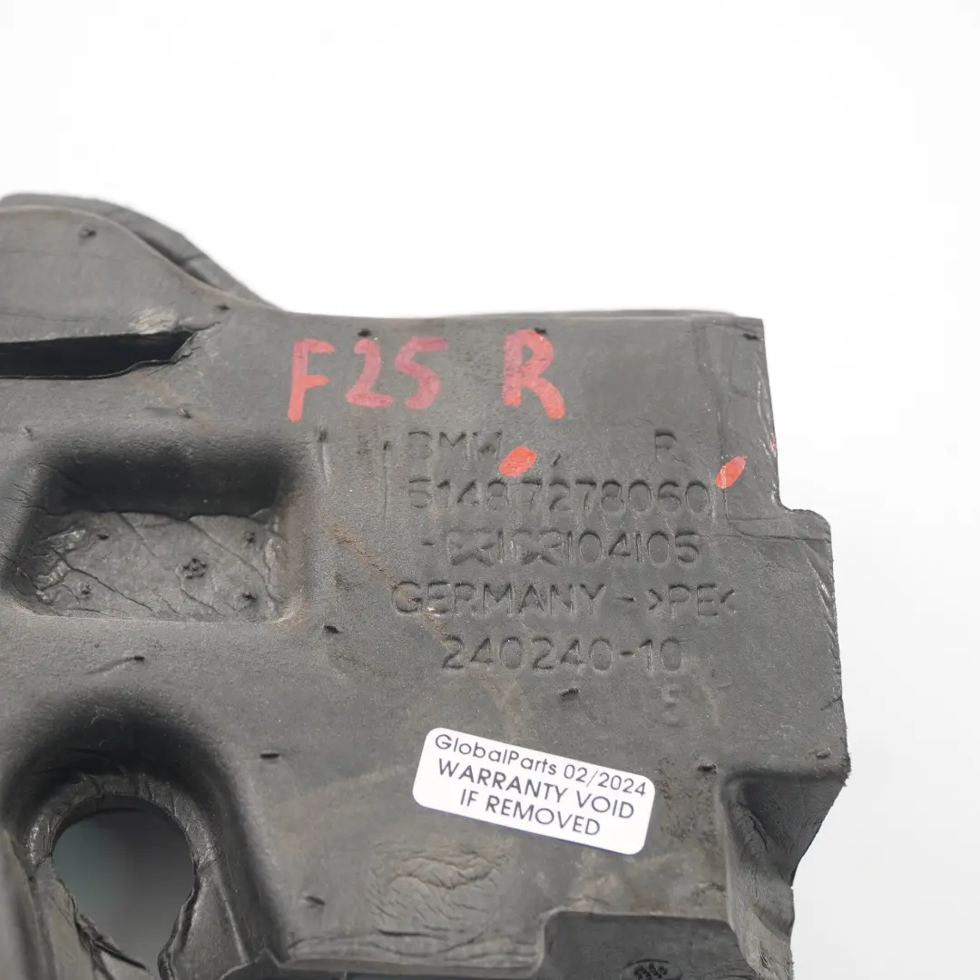 Paratia anteriore fonoisolante parete laterale destra per BMW X3 F25 con numero di parte 7278060 BMW X3 F25 Paratia anteriore fonoisolante parete laterale destra - SKU 7278060 - Numero di parte 7278060