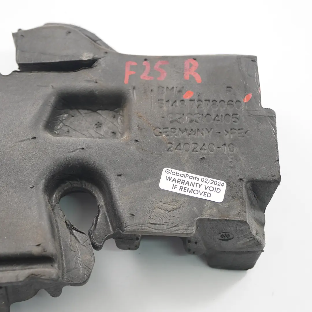 BMW X3 F25 Aislamiento Acústico Pared Lateral Derecha - SKU 7278060 - Número de pieza 7278060