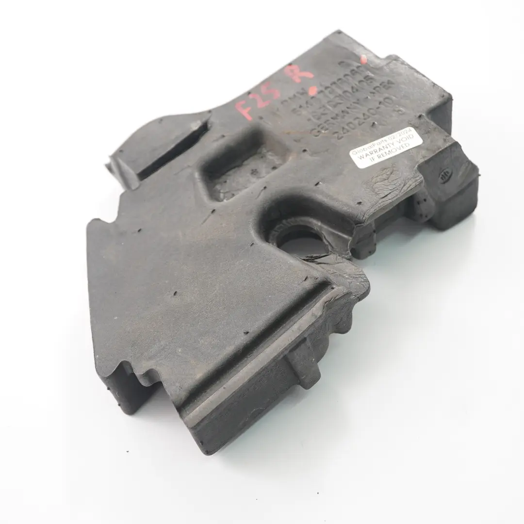 Cloison avant insonorisante, paroi latérale droite pour BMW X3 F25 à propos du numéro de pièce 7278060 BMW X3 F25 Cloison avant insonorisante, paroi latérale droite - SKU 7278060 - Numéro de pièce 7278060