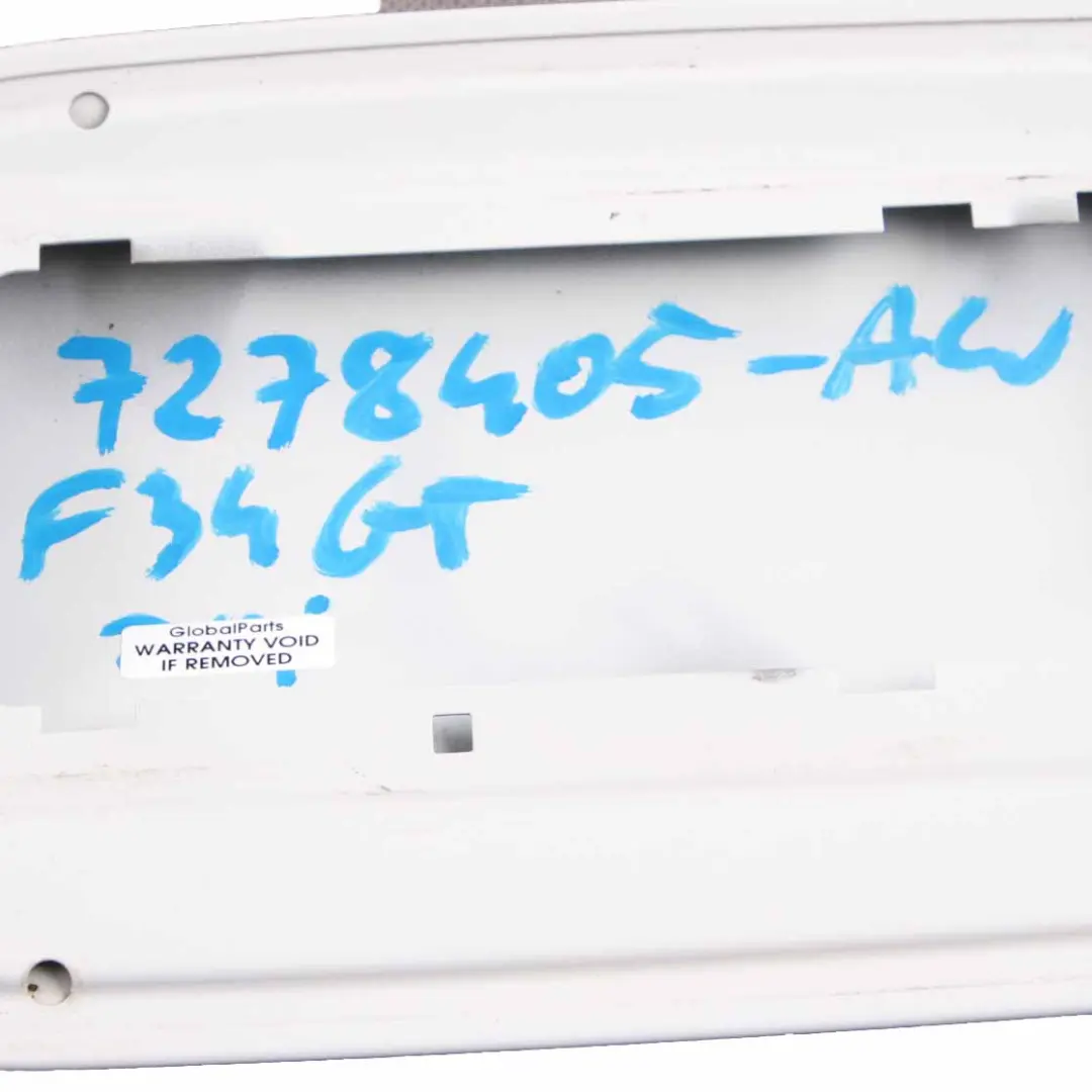BMW F34 GT Fuel Cover Fill-in Flap Filler Cover Alpine White - 300 - SKU 7278405-AW - Part number 7278405