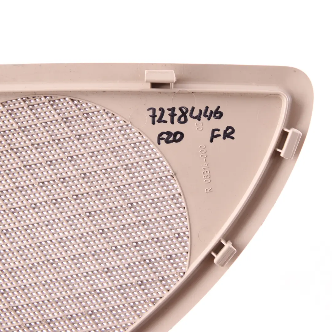 Tapa Altavoz Puerta BMW F20 F21 F22 Panel Recorte Derecho Oyster 7240408 para con número de pieza 7278446 Tapa Altavoz Puerta BMW F20 F21 F22 Panel Recorte Derecho Oyster 7240408 - SKU 7278446 - Número de pieza 7278446