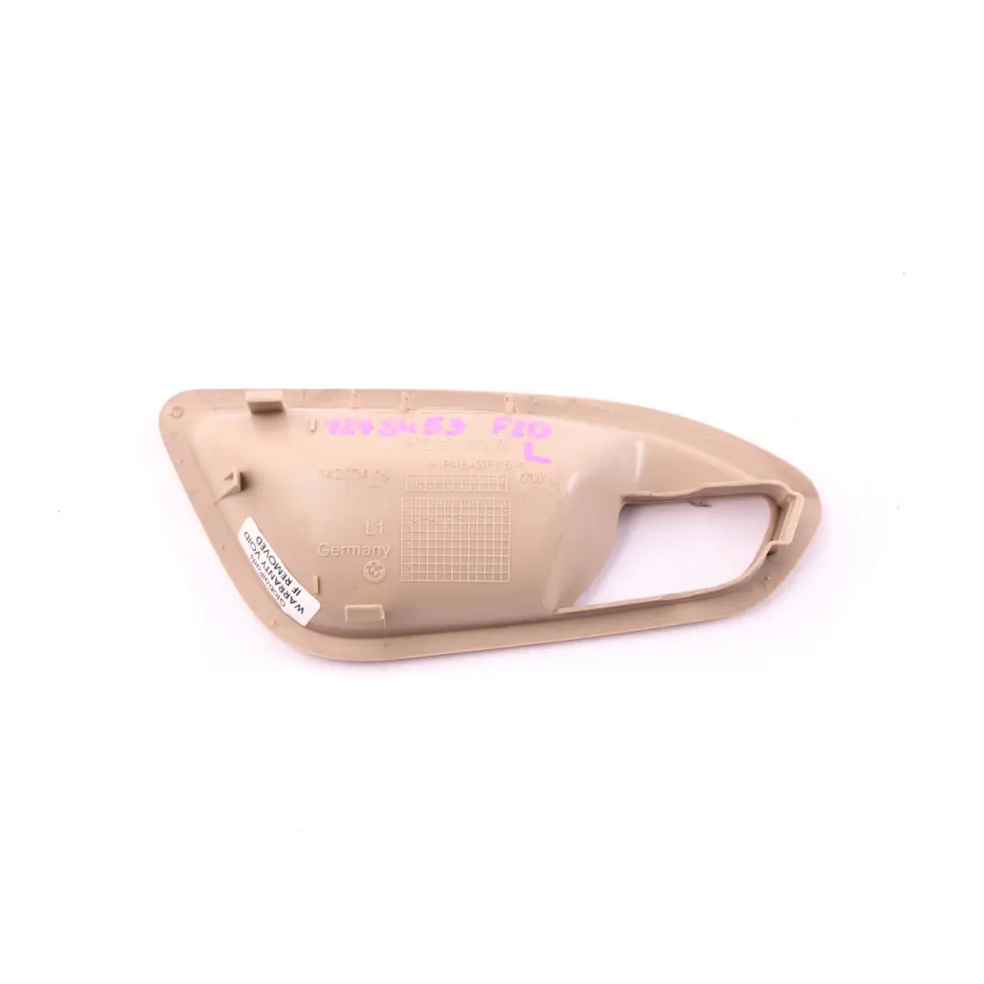 Embellecedor Interior Izquierda Oyster Empuñadura Puerta para BMW F20 F21 F22 con número de pieza 7278453 BMW F20 F21 F22 Embellecedor Interior Izquierda Oyster Empuñadura Puerta - SKU 7278453 - Número de pieza 7278453