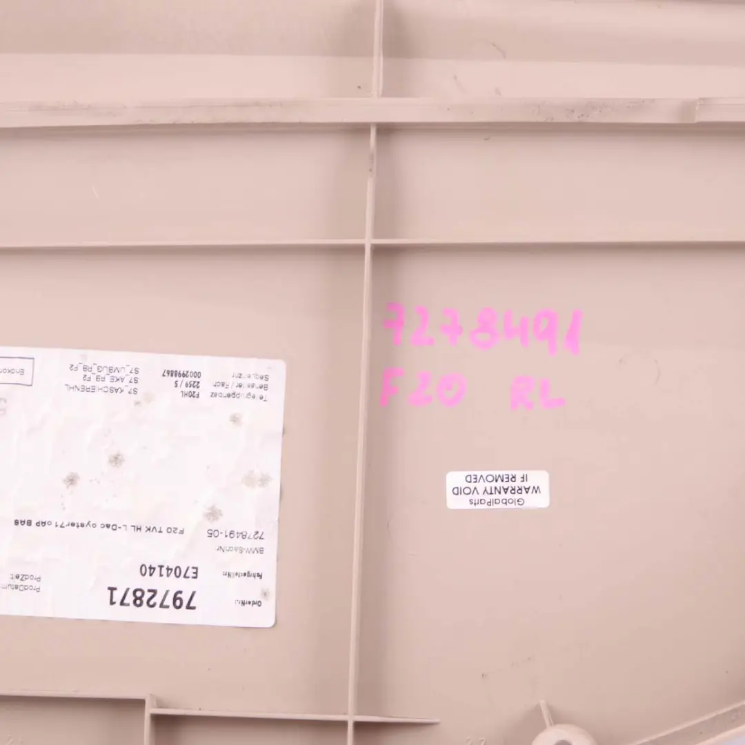 Door Card Panel Rear Left N/S Lining Cover Leather Oyster to BMW F20 with Part number 7278491 BMW F20 Door Card Panel Rear Left N/S Lining Cover Leather Oyster - SKU 7278491 - Part number 7278491