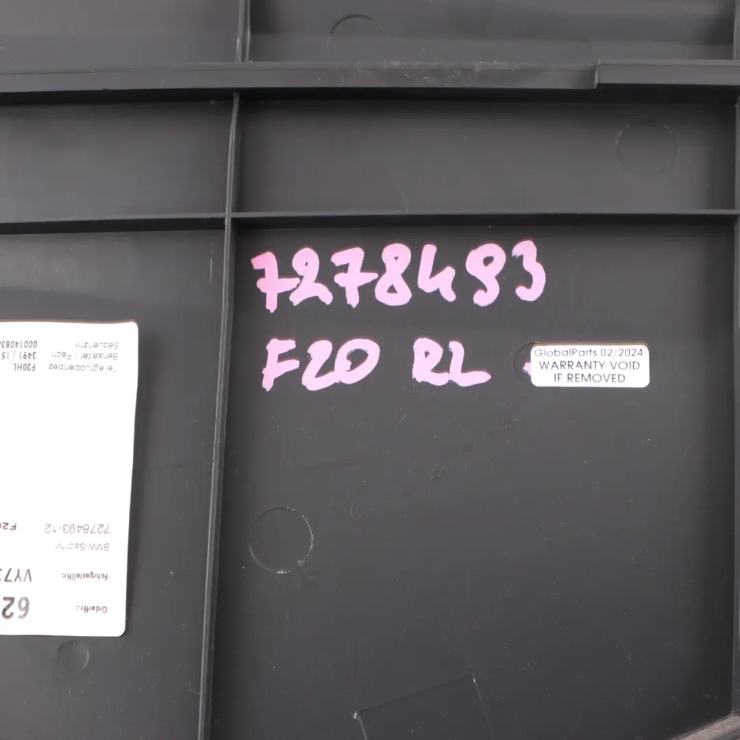 Tarjeta de Puerta Trasera Izquierda Forro Cuero Dakota Negro Rojo para BMW F20 con número de pieza 7278493 BMW F20 Tarjeta de Puerta Trasera Izquierda Forro Cuero Dakota Negro Rojo - SKU 7278493 - Número de pieza 7278493