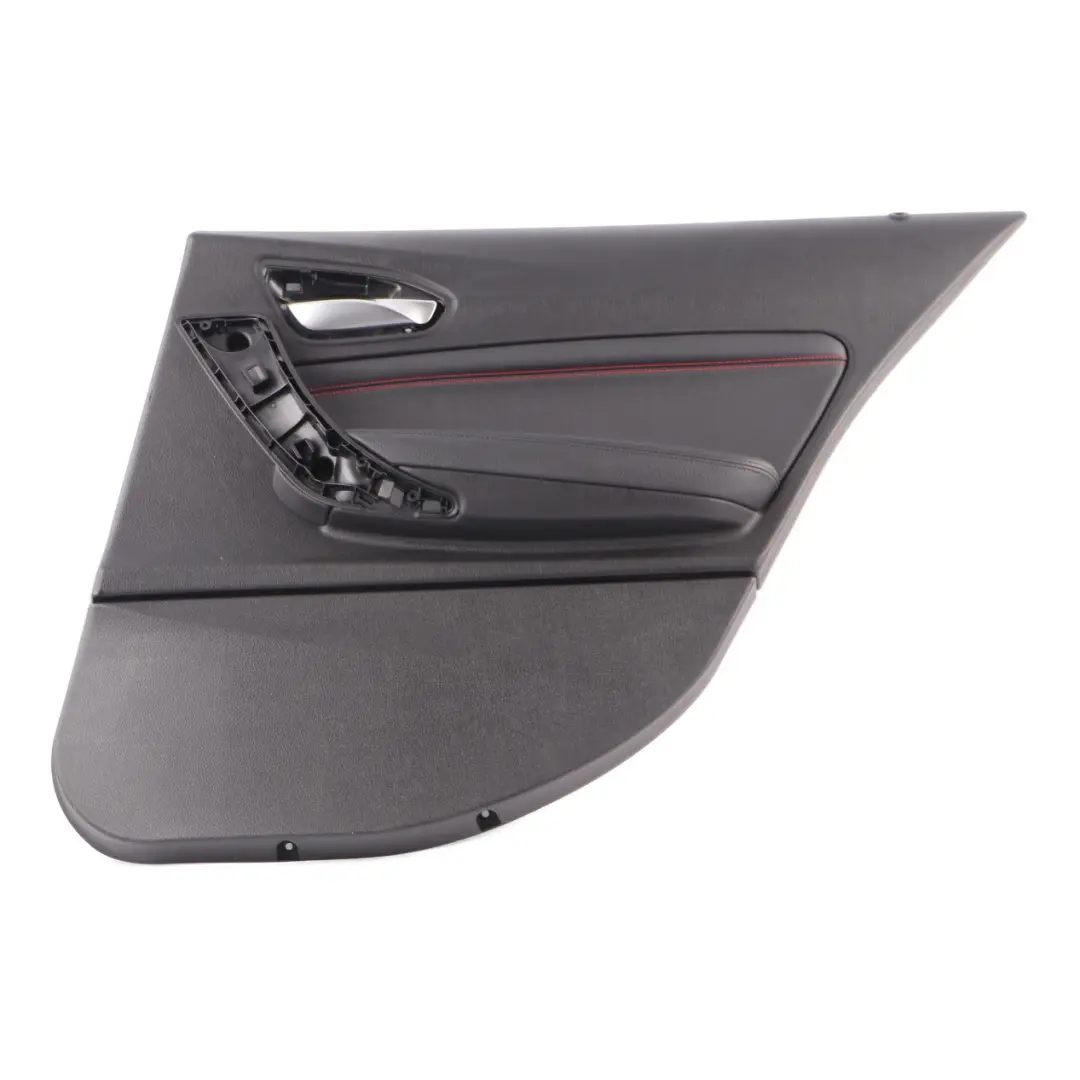 BMW F20 Tarjeta de Puerta Trasera Derecha Forro Cuero Dakota Negro Rojo - SKU 7278494 - Número de pieza 7278494