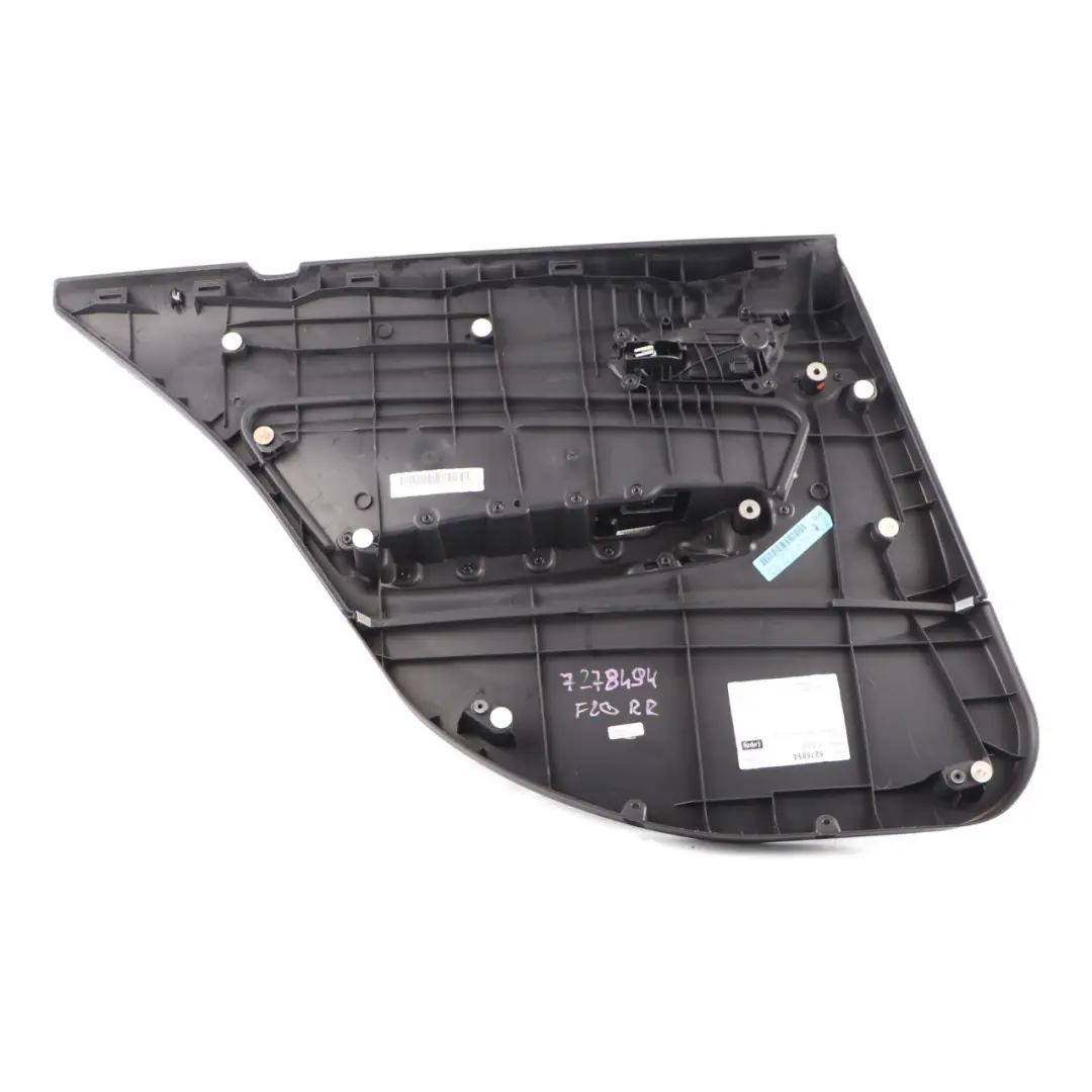 BMW F20 Tarjeta de Puerta Trasera Derecha Forro Cuero Dakota Negro Rojo - SKU 7278494 - Número de pieza 7278494