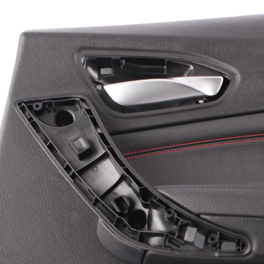 BMW F20 Scheda Porta Posteriore Destra Fodera Pelle Dakota Nero Rosso - SKU 7278494 - Numero di parte 7278494