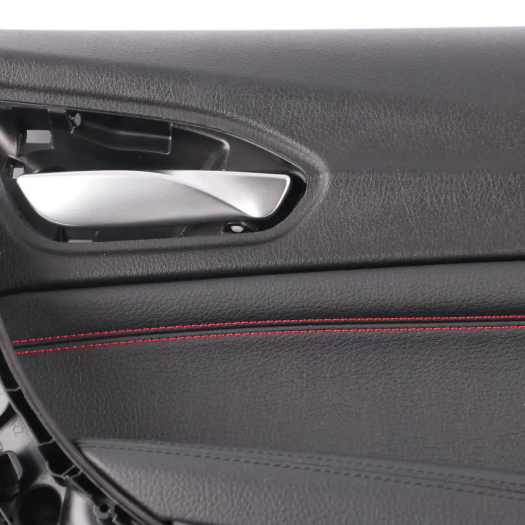 BMW F20 Scheda Porta Posteriore Destra Fodera Pelle Dakota Nero Rosso - SKU 7278494 - Numero di parte 7278494