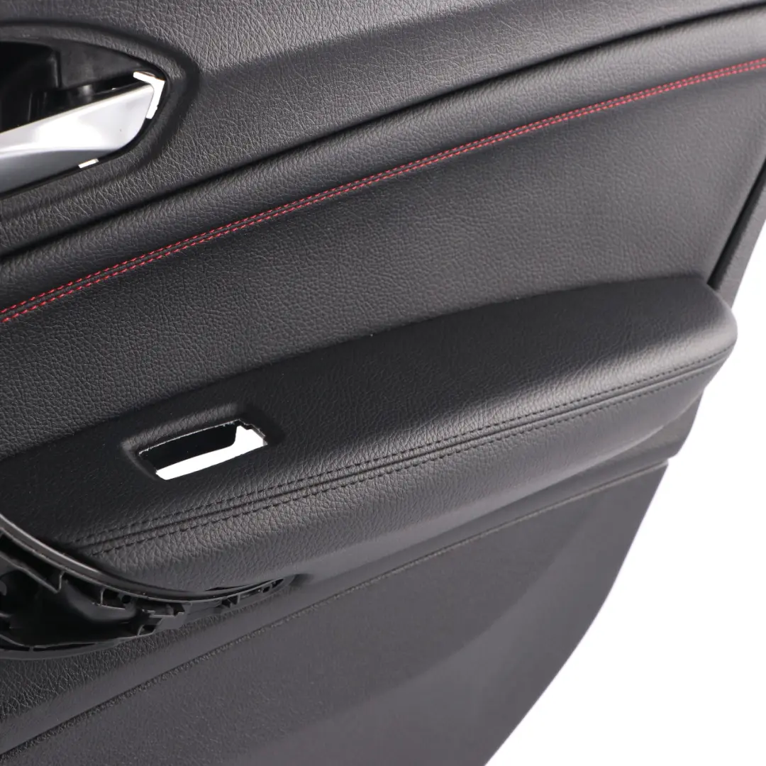 BMW F20 Scheda Porta Posteriore Destra Fodera Pelle Dakota Nero Rosso - SKU 7278494 - Numero di parte 7278494
