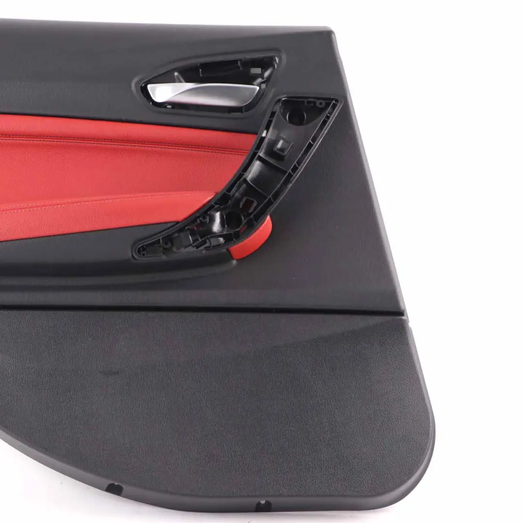 BMW F20 Door Card Rear Left N/S Lining Leather Dakota Coral Red Black - SKU 7278497 - Part number 7278497