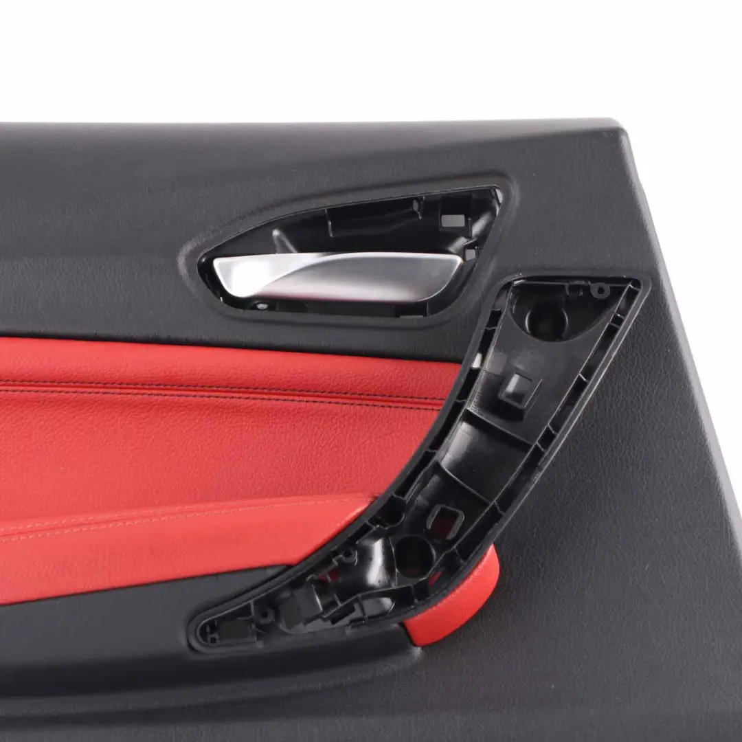 BMW F20 Door Card Rear Left N/S Lining Leather Dakota Coral Red Black - SKU 7278497 - Part number 7278497