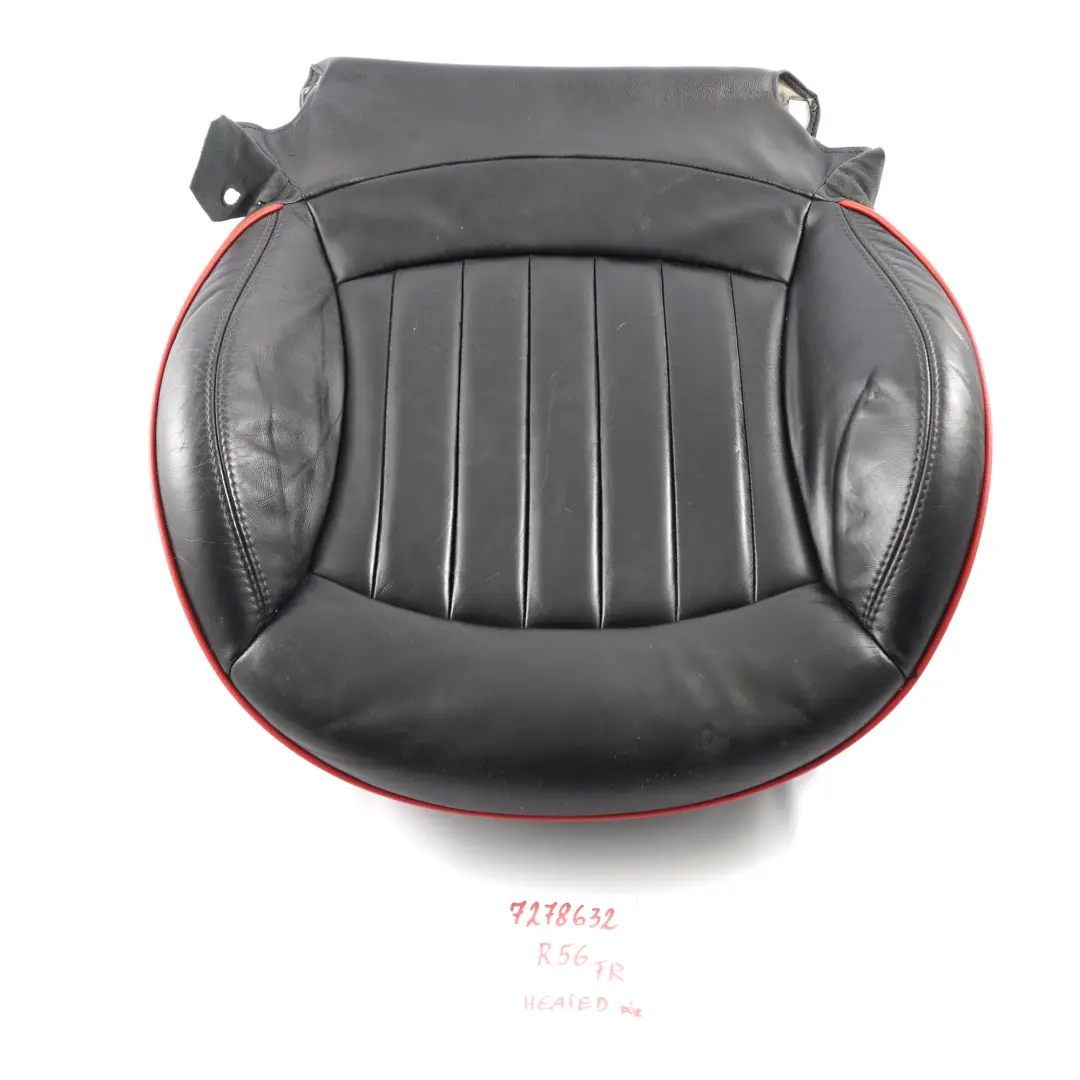 Mini R56 R57 Siedzisko Fotela Prawy Przód Podgrzewany JCW GP2 Skóra Czarna - SKU 7278632 - Numer Części 7278632