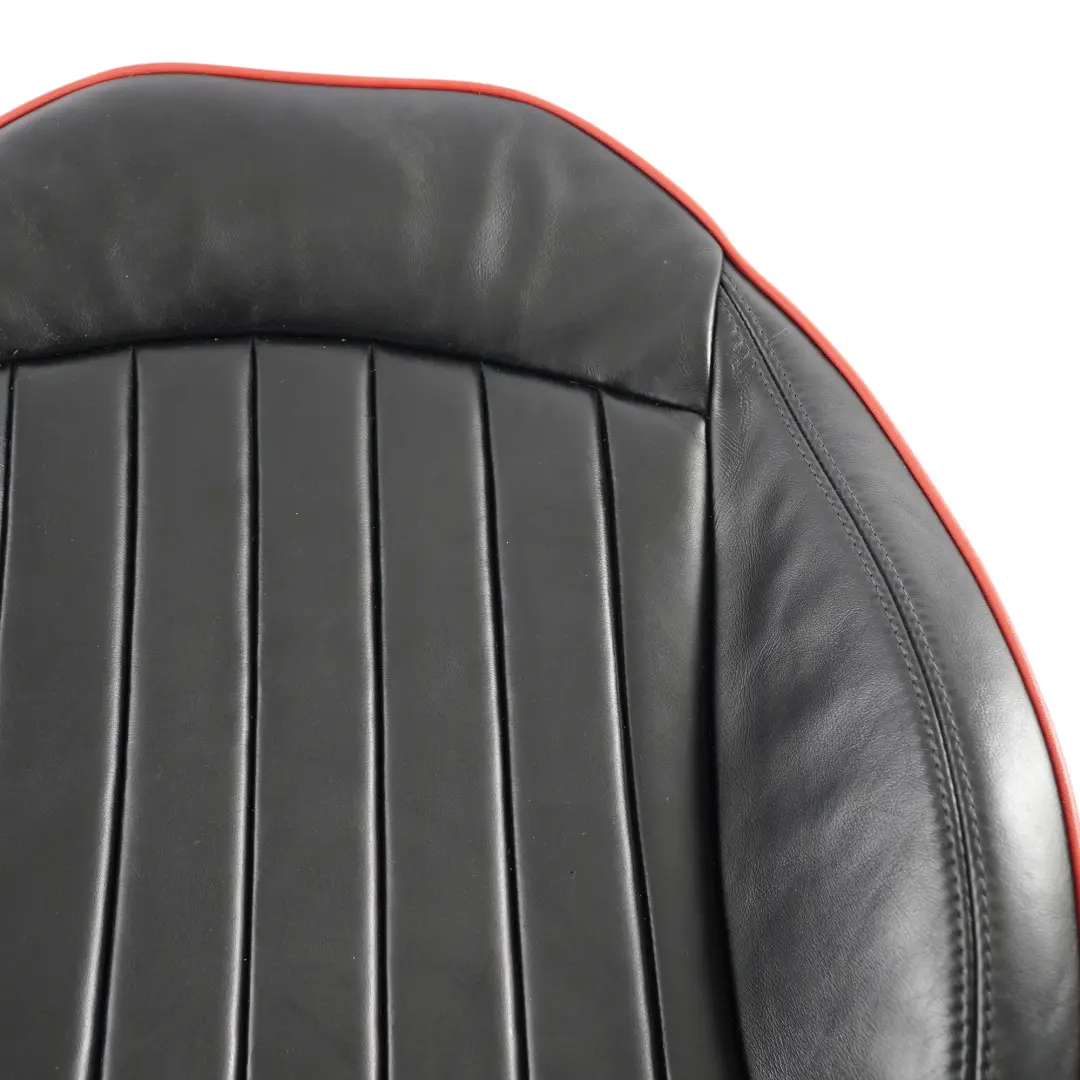Seat Backrest Heated Mini R56 R57 Front Right O/S JCW Sport Cover Leather Black - SKU 7278634-1 - Part number 7278634
