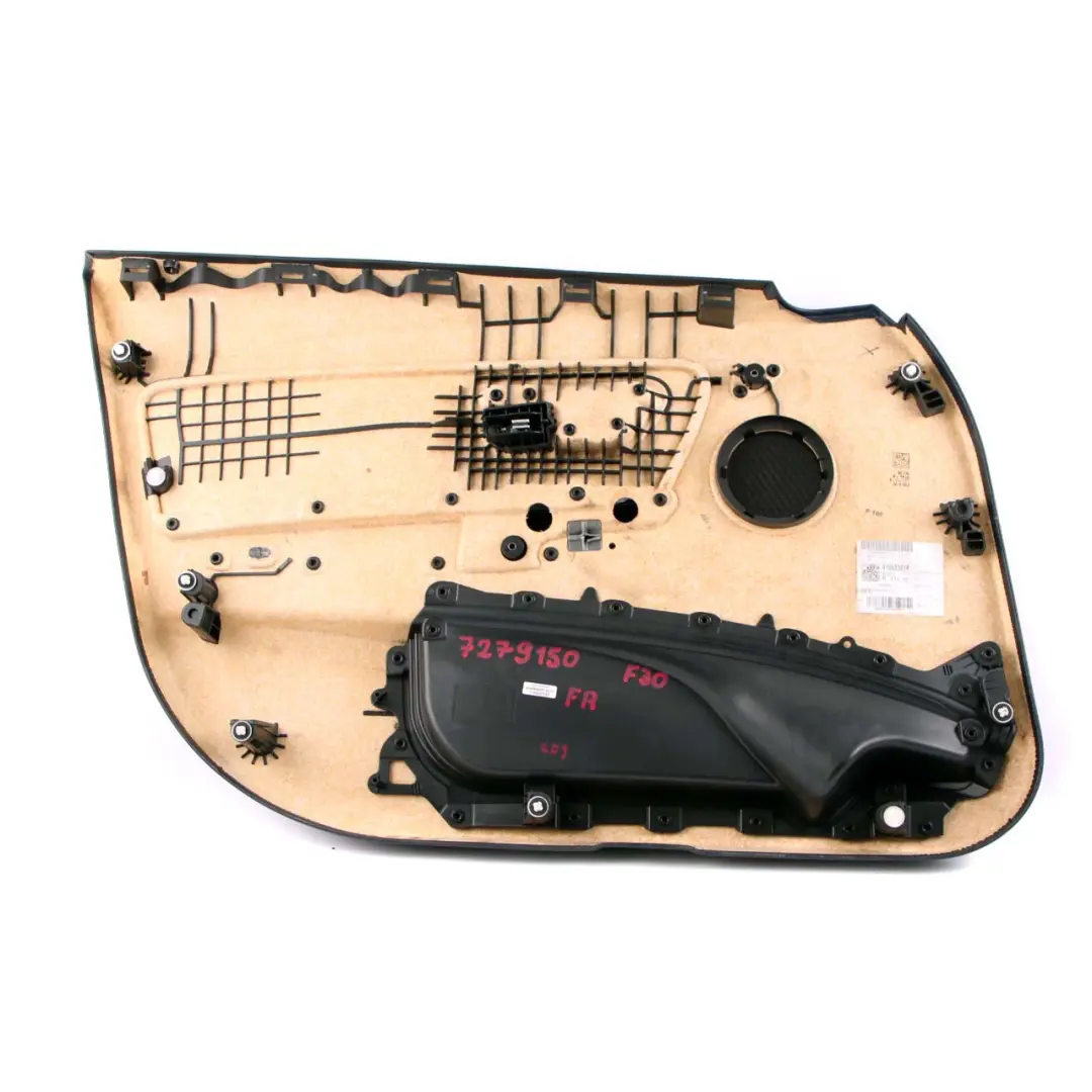 Delantero Derecho Puerta Tarjeta Forro Panel Tela Mover Antracita para BMW F30 F31 con número de pieza 7279150 BMW F30 F31 Delantero Derecho Puerta Tarjeta Forro Panel Tela Mover Antracita - SKU 7279150 - Número de pieza 7279150