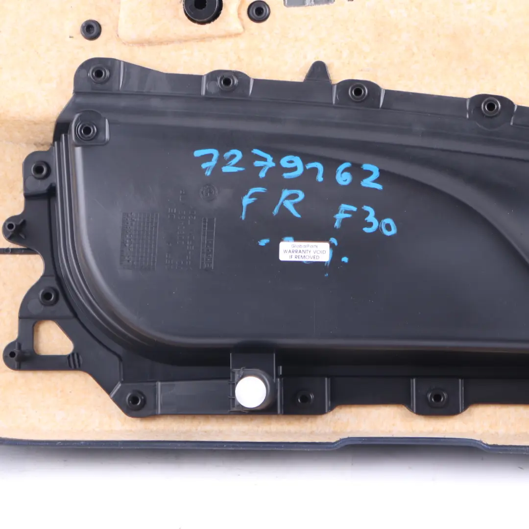Door Card BMW F30 F31 Front Right O/S Door Lining Trim Panel Black Leather to with Part number 7279162 Door Card BMW F30 F31 Front Right O/S Door Lining Trim Panel Black Leather - SKU 7279162 - Part number 7279162