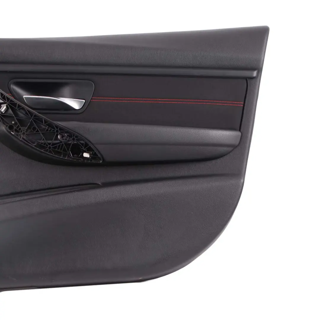 BMW F30 F31 Door Card Front Right O/S Lining Panel Cloth Anthracite Red - SKU 7279186 - Part number 7279186