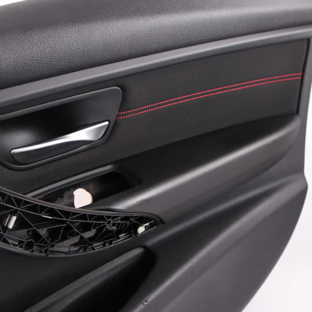 BMW F30 F31 Door Card Front Right O/S Lining Panel Cloth Anthracite Red - SKU 7279186 - Part number 7279186