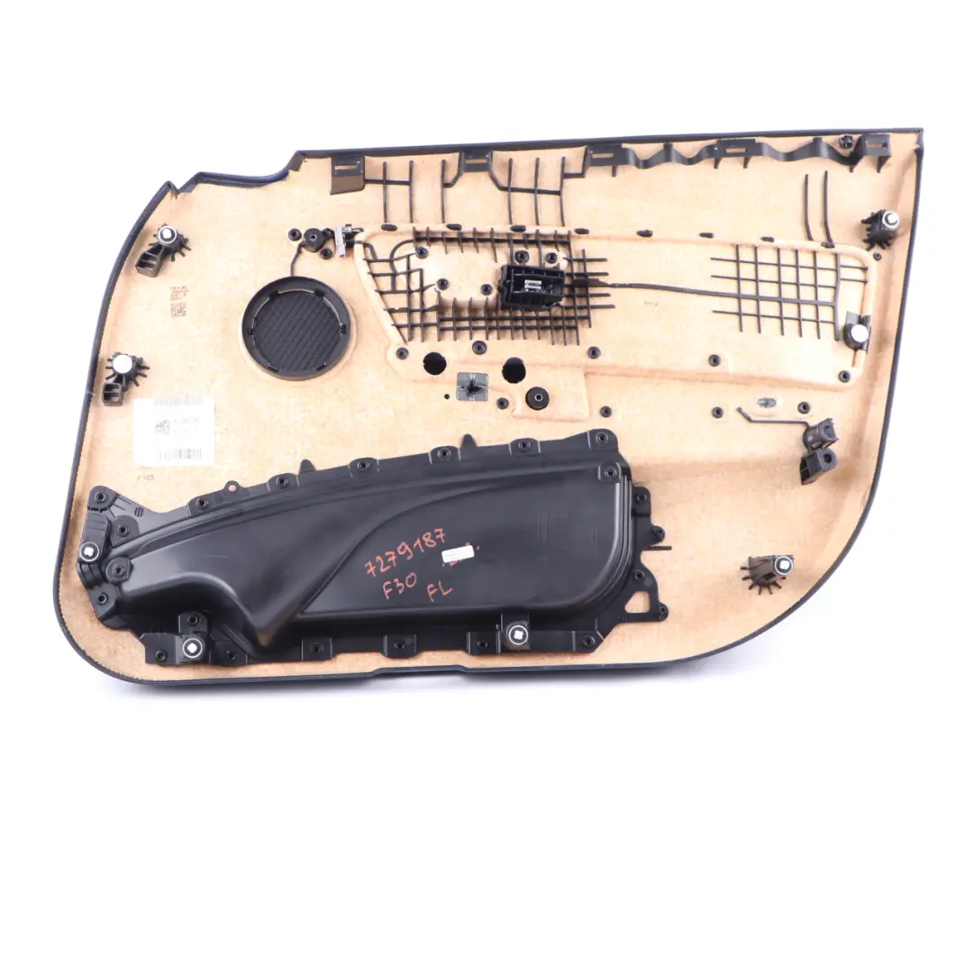 Door Card Front Left N/S Lining Panel Fabric Anthracite Grey to BMW F30 F31 with Part number 7279187 BMW F30 F31 Door Card Front Left N/S Lining Panel Fabric Anthracite Grey - SKU 7279187 - Part number 7279187