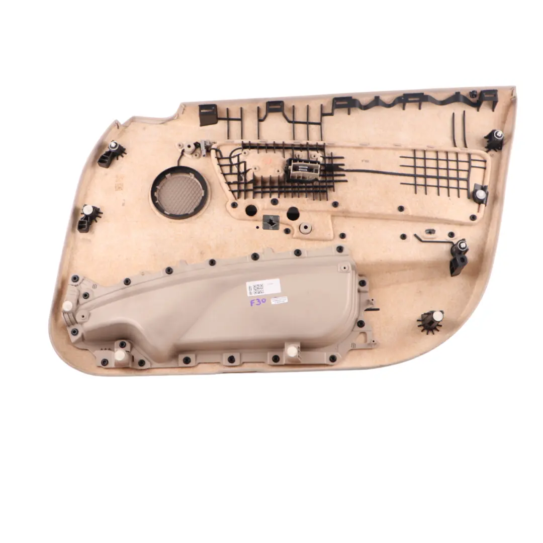Door Card Front Left N/S Door Lining Panel Cloth Fabric Oyster to BMW F30 F31 with Part number 7279189 BMW F30 F31 Door Card Front Left N/S Door Lining Panel Cloth Fabric Oyster - SKU 7279189 - Part number 7279189