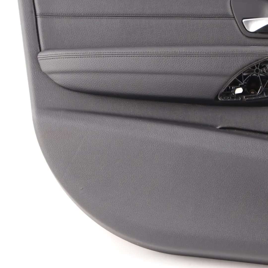 BMW F30 F31 Scheda Porta Anteriore Sinistra Fodera Pannello Copertura Pelle Nera - SKU 7279193-1 - Numero di parte 7279193
