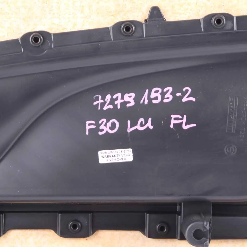 BMW F30 F31 Carte de Porte Avant Panneau Doublure Porte Gauche Housse Cuir Noir - SKU 7279193-2 - Numéro de pièce 7279193