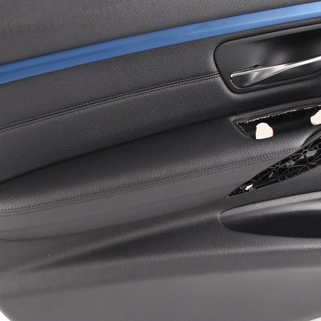 Tarjeta Puerta Delantera Izquierda Forro Panel Cubierta Cuero Negro para BMW F30 F31 con número de pieza 7279193 BMW F30 F31 Tarjeta Puerta Delantera Izquierda Forro Panel Cubierta Cuero Negro - SKU 7279193-2 - Número de pieza 7279193